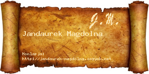 Jandaurek Magdolna névjegykártya